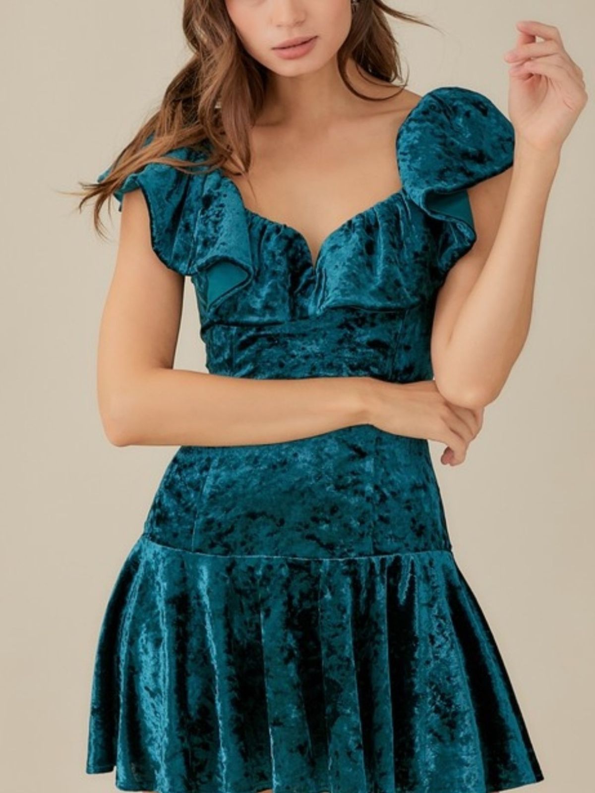 Planning to Party Velvet Mini Dress
