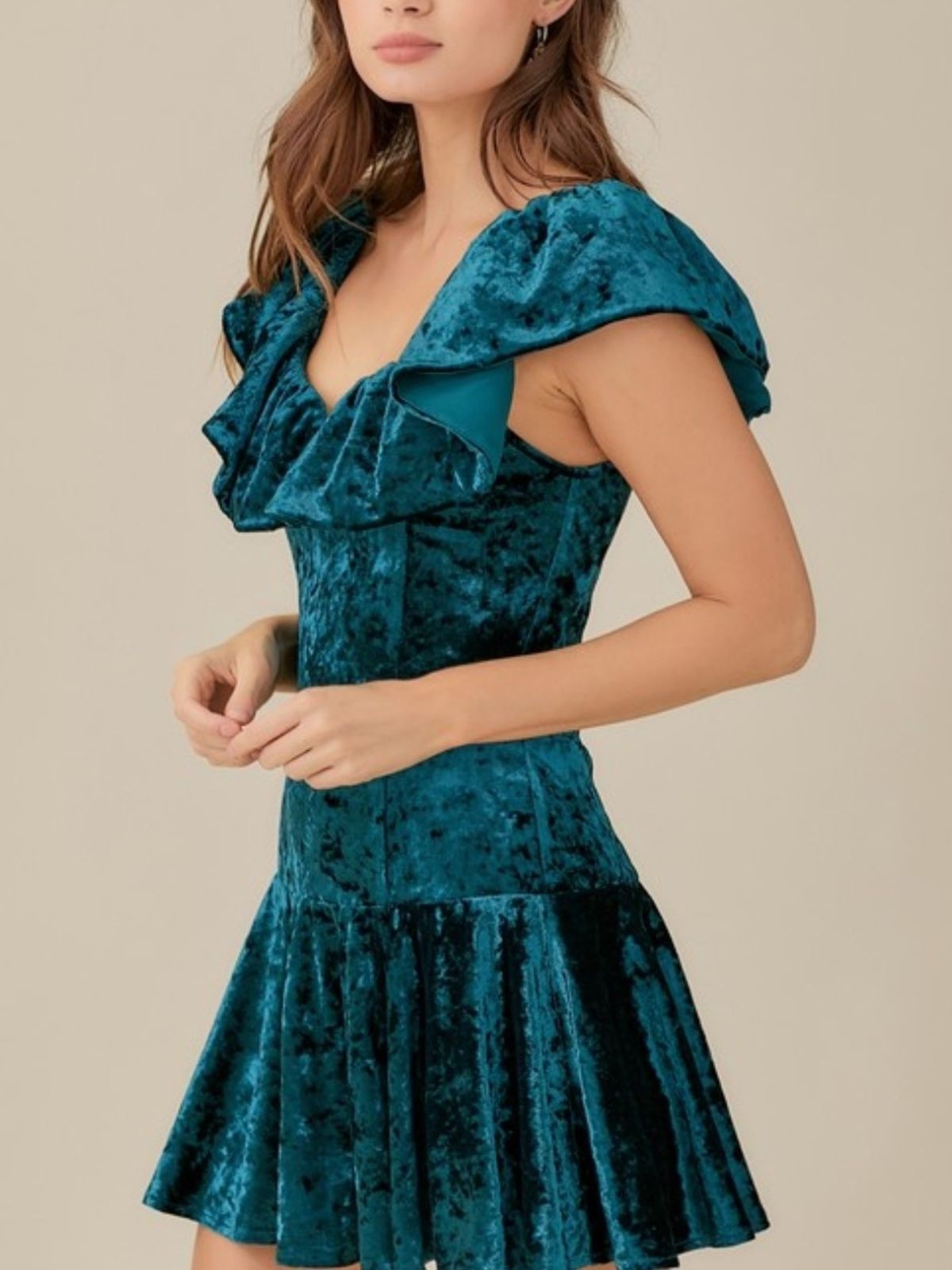 Planning to Party Velvet Mini Dress