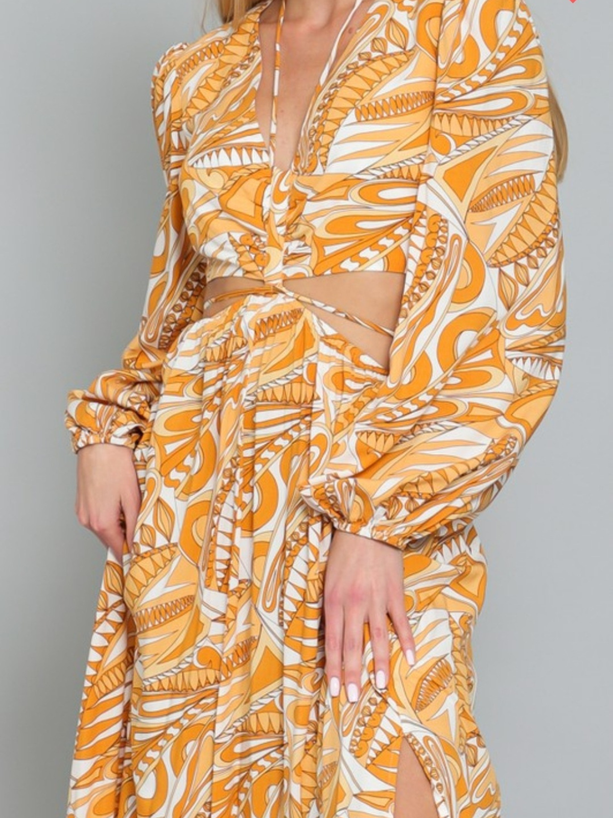 Saffron Cutout Maxi Dress